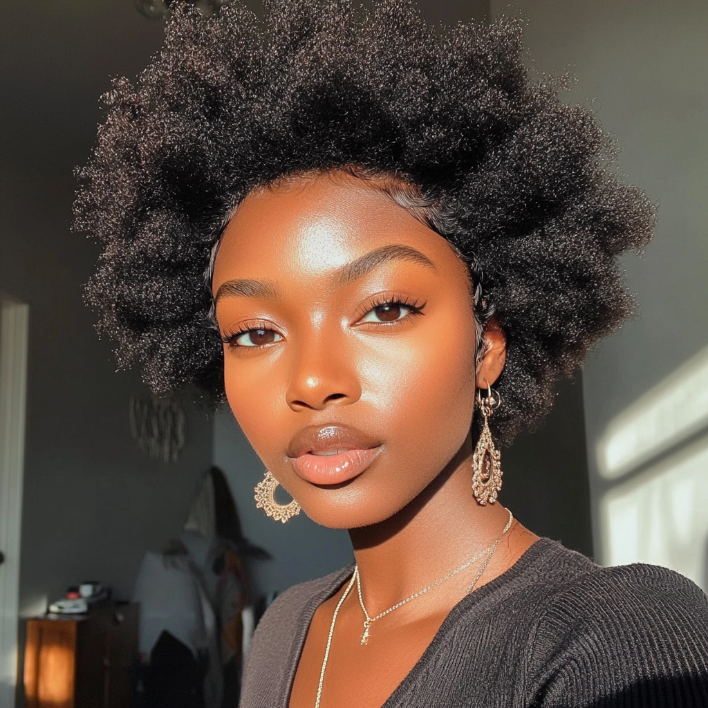 3c 4a Hairstyles A Classic Afro