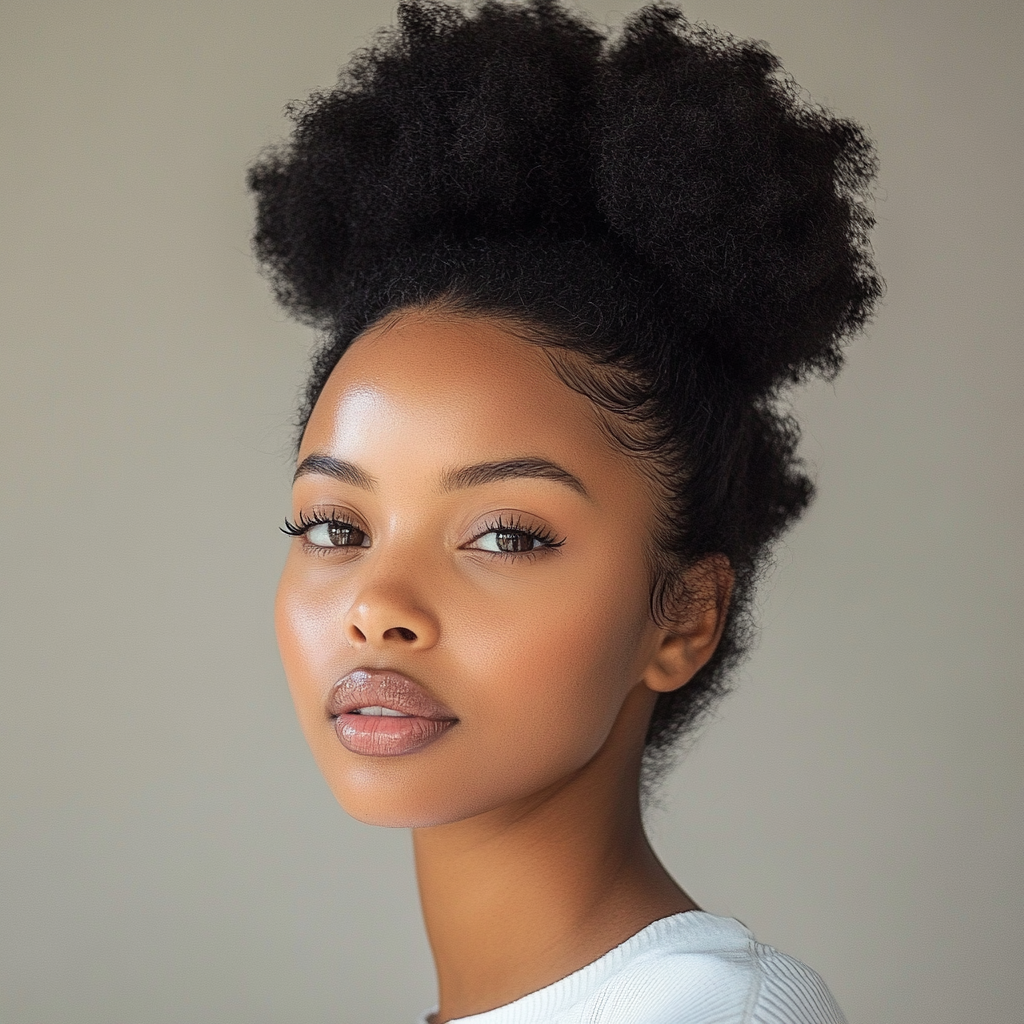 3c 4a Hairstyles High Puff