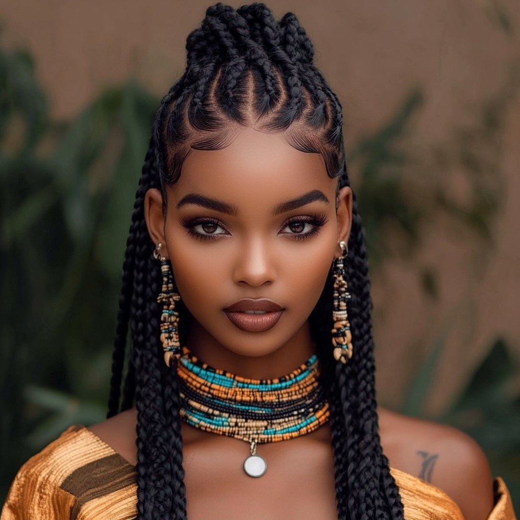 African Braids Hairstyles Goddess Fulani Braids