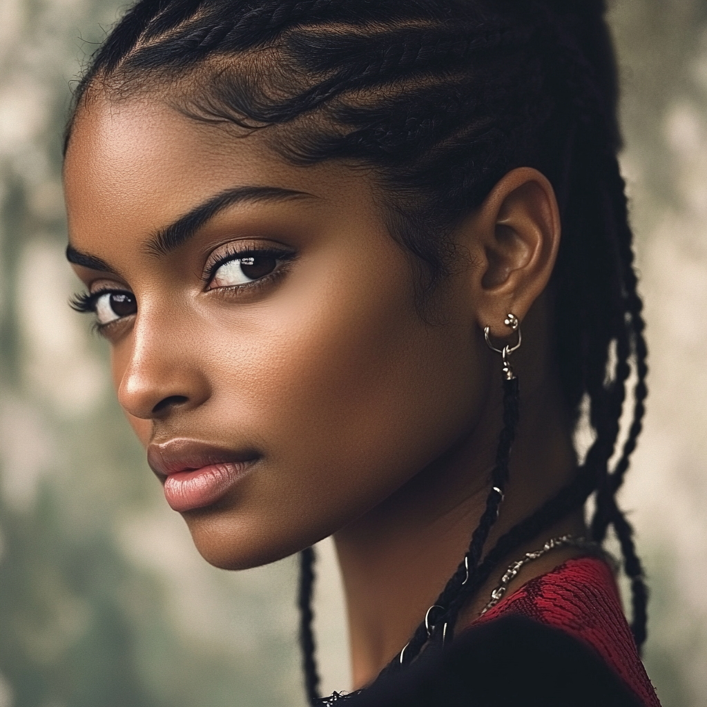 African Braids Hairstyles Medium Cornrows