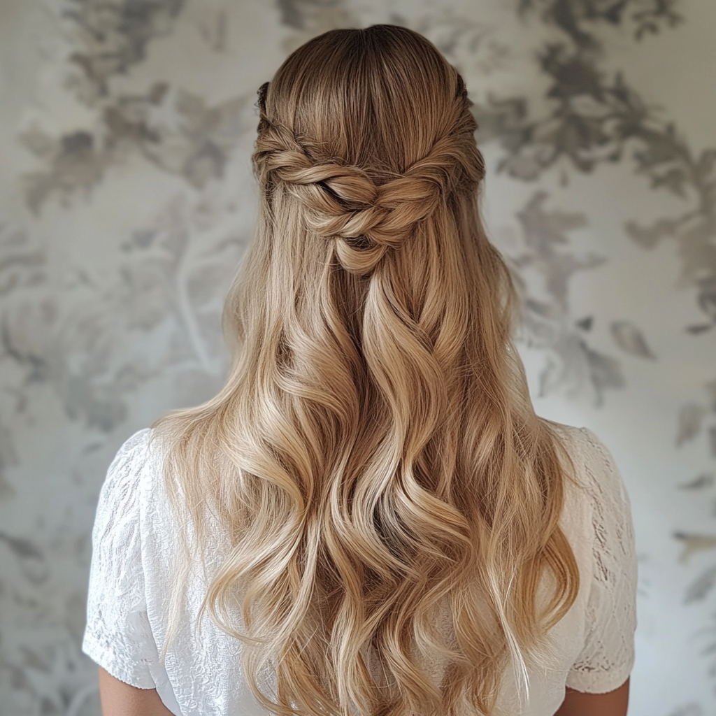 Boho Chic Loose Waves Prom Hairstyles Down