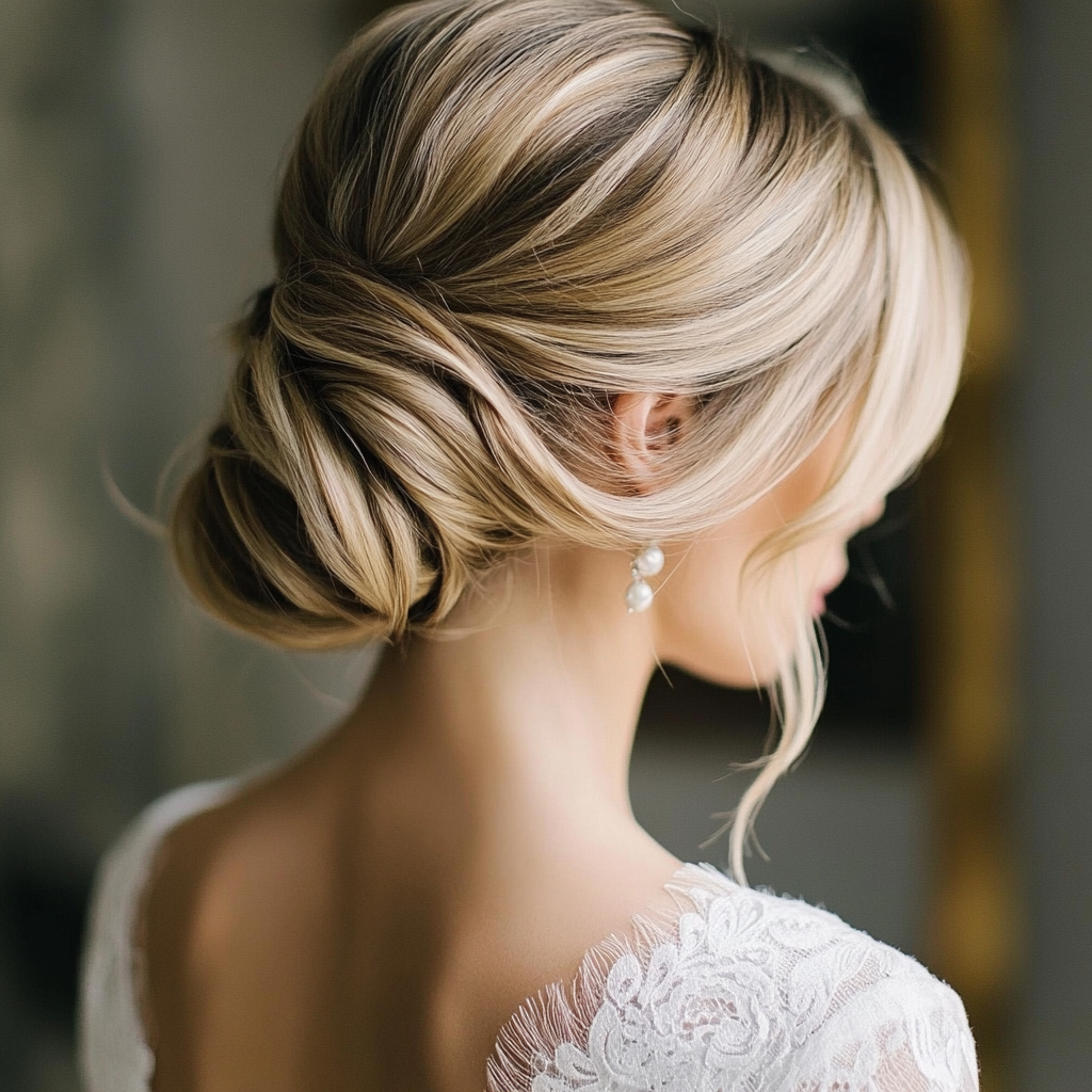 Classic Chignon Wedding Hairstyles For Long Hair