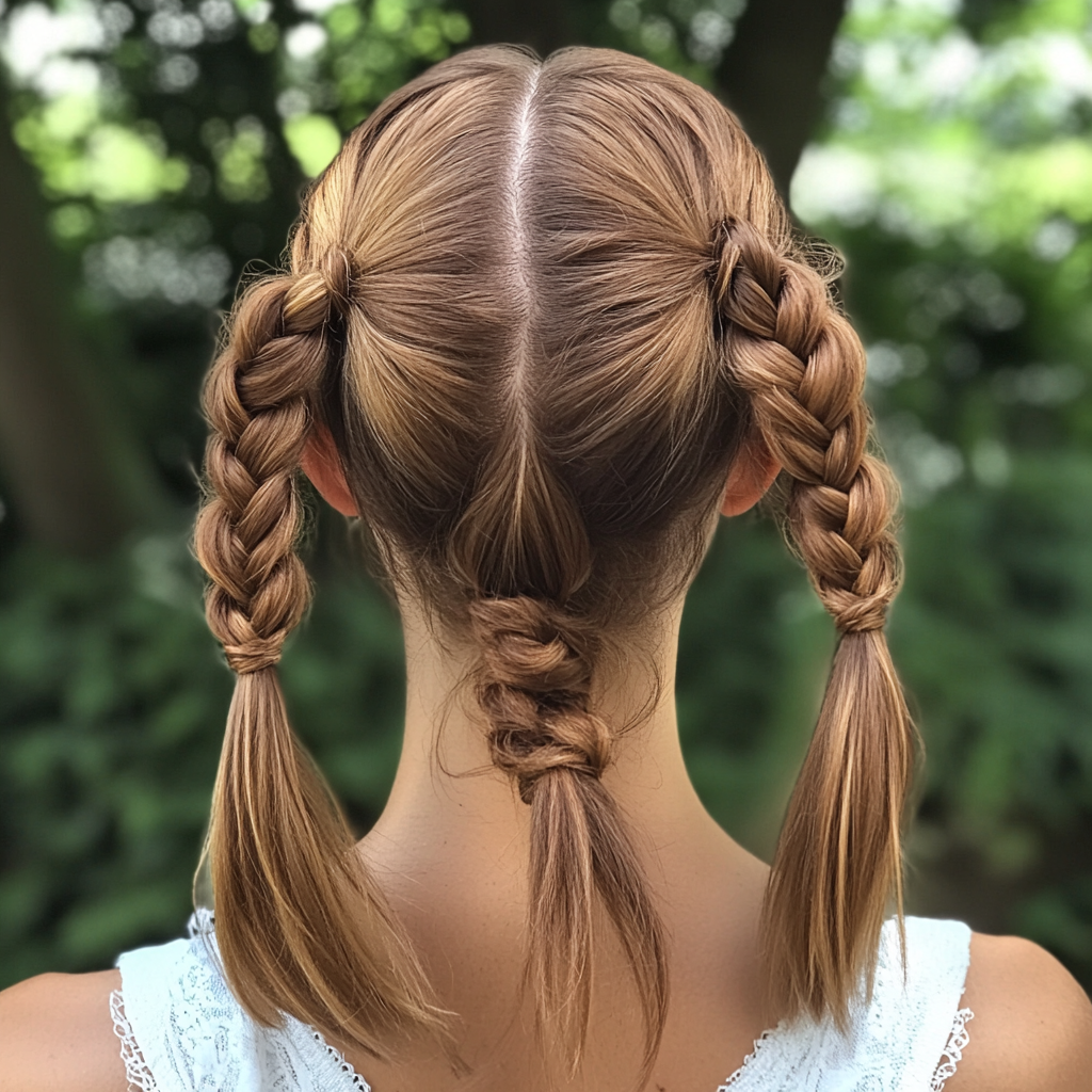 Dutch Braid Pigtails Cute Summer Hairstyles
