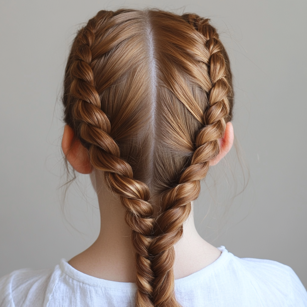 Hairstyles for Baseball Games Double Dutch Braids