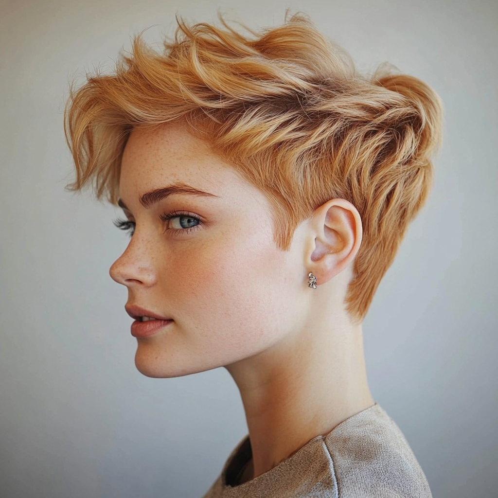 Short Prom Hairstyles Textured Pixie Cut