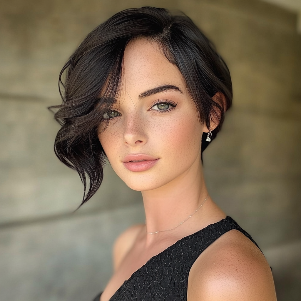 Sleek Asymmetrical Bob Short Prom Hairstyles