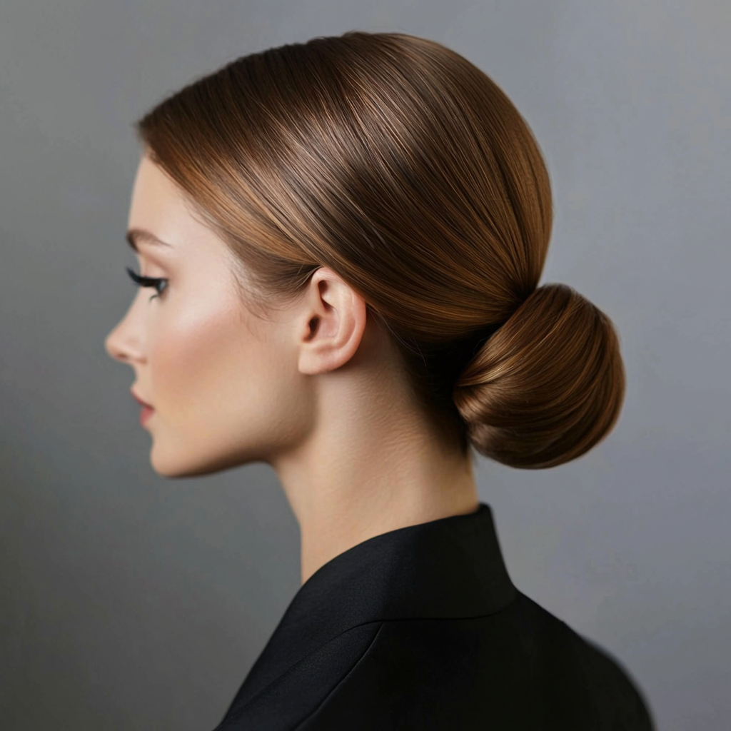 Sleek Low Bun Elegant Hairstyles For Summer