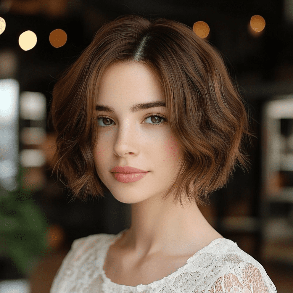 Timeless Wavy Bob Short Hairstyles for Prom