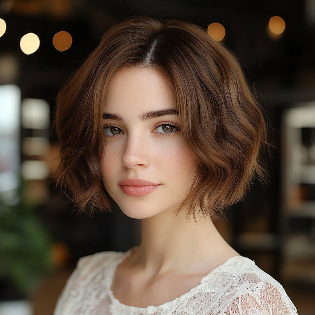 Timeless Wavy Bob Short Hairstyles for Prom