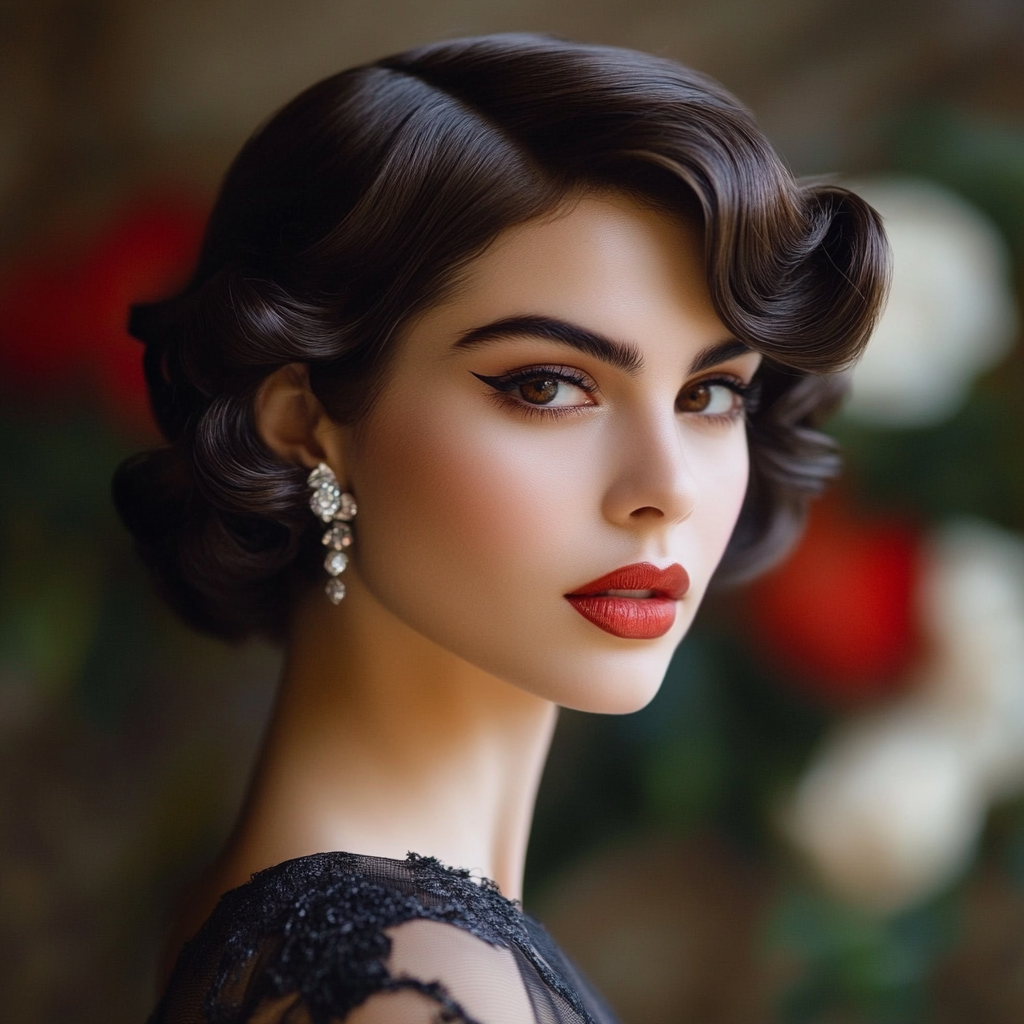 Vintage Finger Waves Short Prom Hairstyles