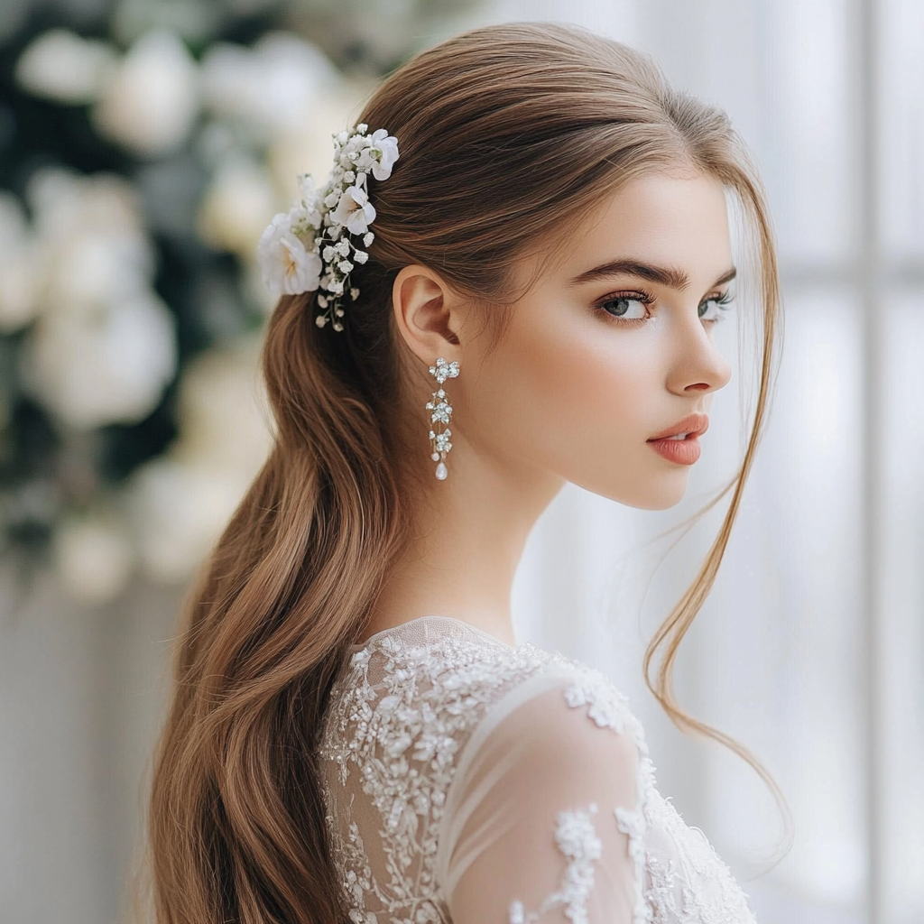 Wedding Ponytail Hairstyles for Long Hair Low Ponytail Ponytail Styles